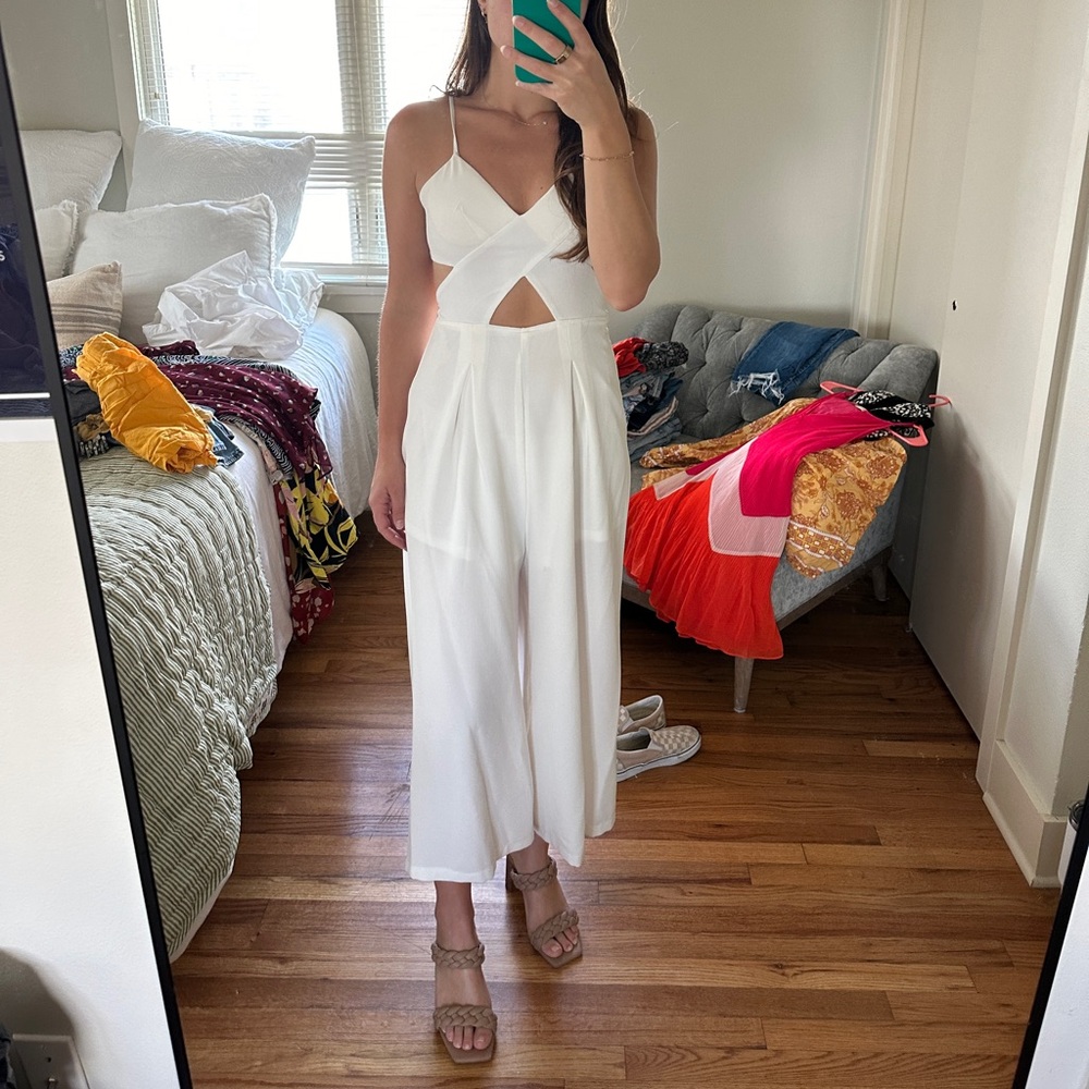 WHITE L’ATISTE JUMPSUIT - WORN ONCE FOR HEADSHOTS